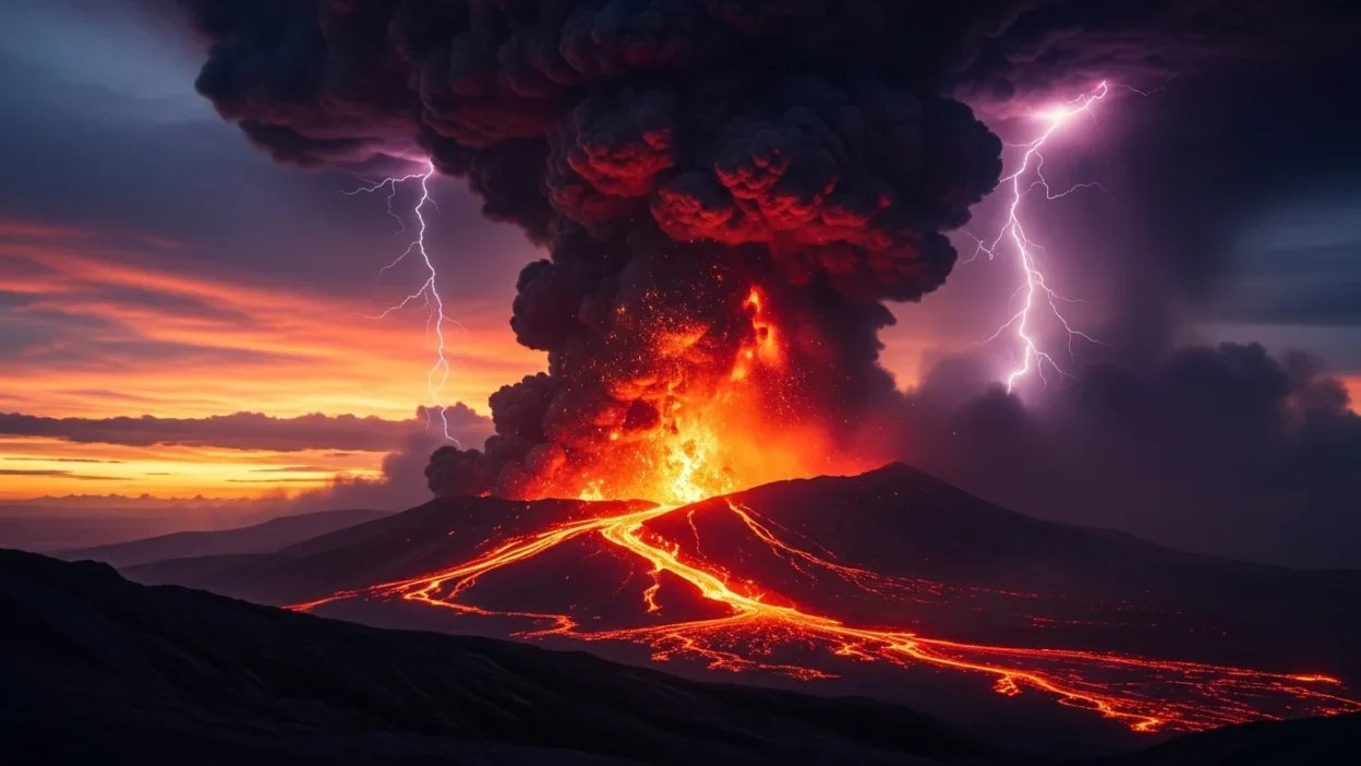 Volcano Eruption Symbolism