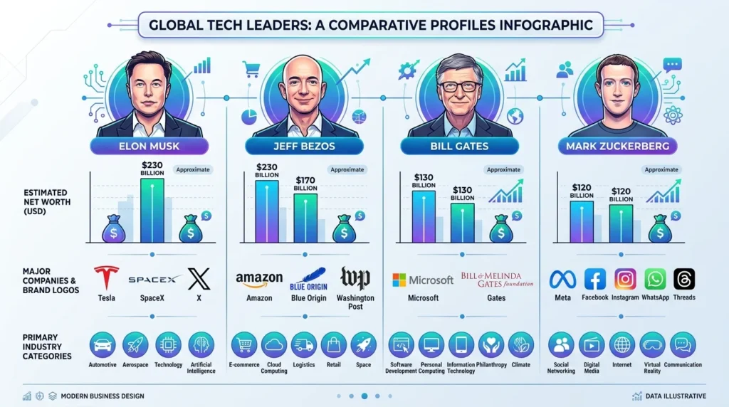 Elon Musk vs Other Billionaires
