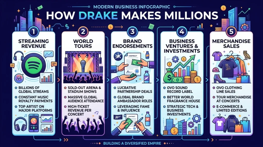 How Drake Makes His Money