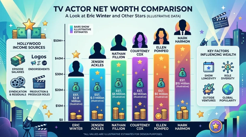 How Eric Winter’s Net Worth Compares to Other TV Actors