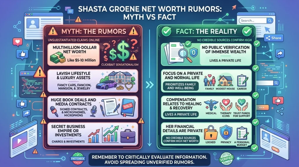 Internet Rumors About Shasta Groene Net Worth