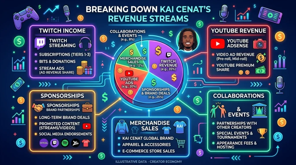 Kai Cenat’s Biggest Income Sources