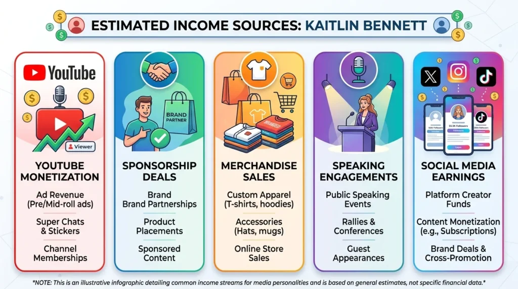 Main Sources of Kaitlin Bennett’s Income