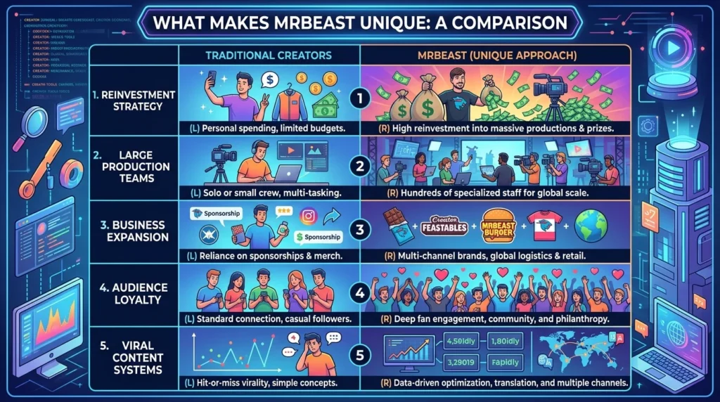 What Makes MrBeast Different From Other Creators