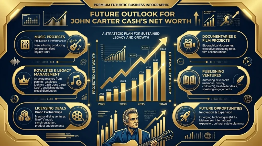 Future Outlook for John Carter Cash's Wealth