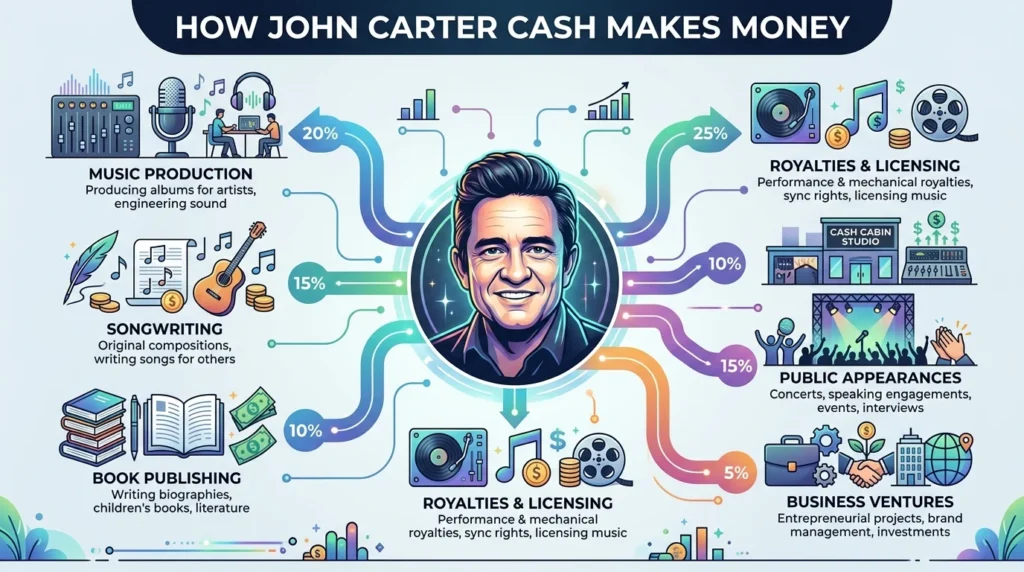 How Did John Carter Cash Make His Money