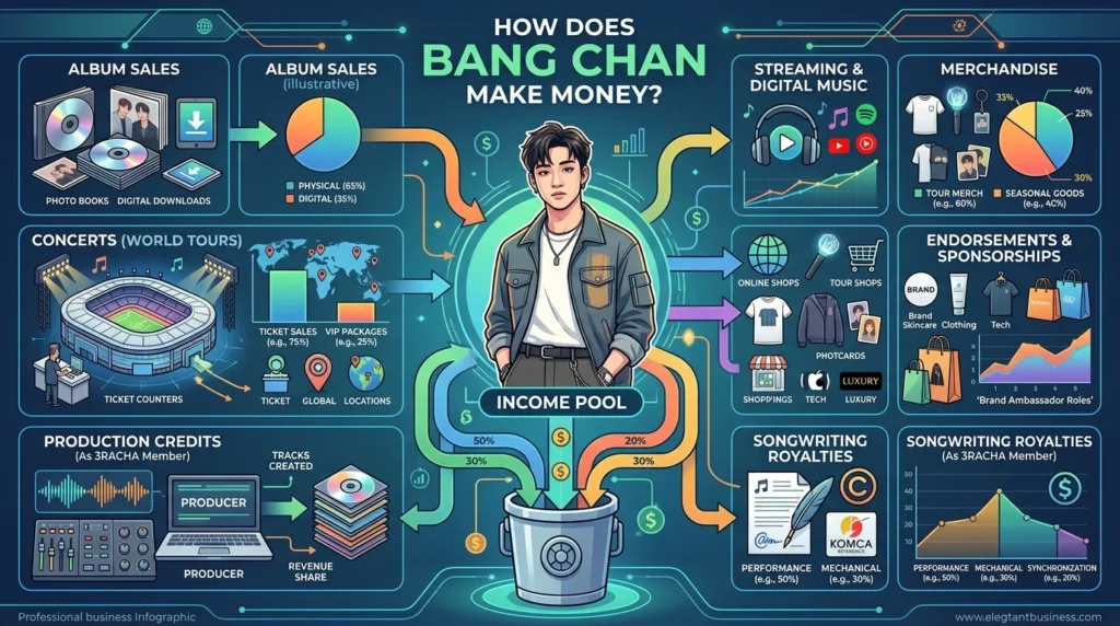 How Does Bang Chan Make Money