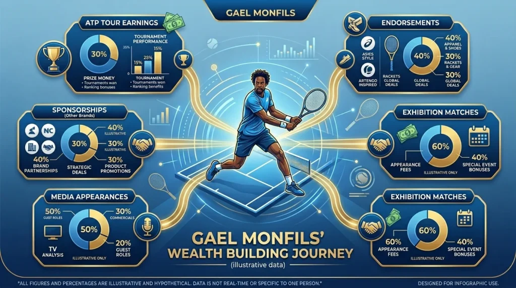 How Gael Monfils Built His Wealth