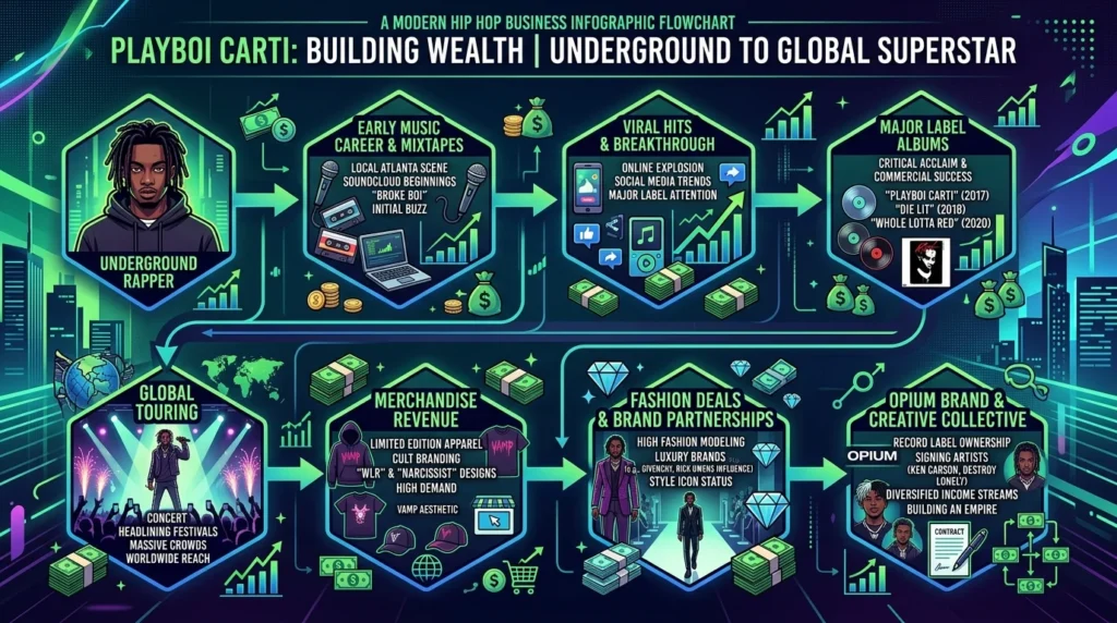 How Playboi Carti Built His Wealth
