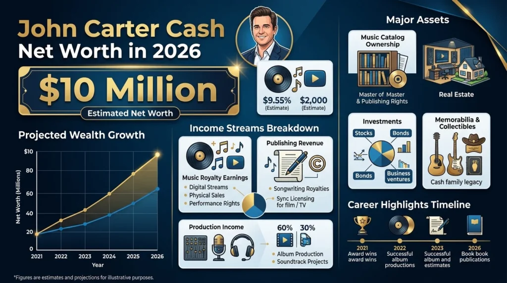 John Carter Cash Net Worth in 2026